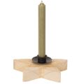 Holzstern Kerzenständer