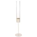 Floristik24 Kerzenhalter mit Glaszylinder auf Metallfuß 50cm