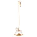 Floristik24 Weihnachtsbaumkerzenhalter Schaukelpferd 20cm 3St
