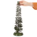Kerzenständer in Tannenbaum-Optik Grün Metall 45cm | Floristik24.de
