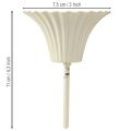 Kerzenhalter mit Dorn in Blütenform cremefarben 11cm 4St | Floristik24.de