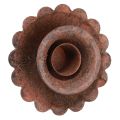 Stabkerzenhalter zum Stecken Rost Optik Ø8,5cm H4cm 4St | Floristik24.de