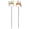 Keramik Eulenstecker Dekofigur für Pflanzen 26cm 2St | Floristik24.de