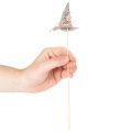 Dekostecker Hexenhut aus Filz für herbstliche Tischdeko 28cm 12St | Floristik24.de
