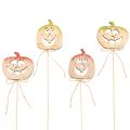 Floristik24 Dekostecker Kürbis mit Gesicht Halloween Deko 31cm 12St