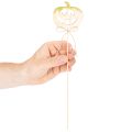 Dekostecker Kürbis mit Gesicht Halloween Deko 31cm 12St | Floristik24.de