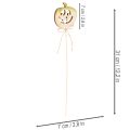 Dekostecker Kürbis mit Gesicht Halloween Deko 31cm 12St | Floristik24.de