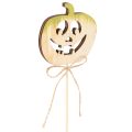 Dekostecker Kürbis mit Gesicht Halloween Deko 31cm 12St | Floristik24.de