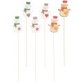 Holzstecker Schneemann für
