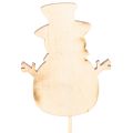 Holzstecker Schneemann für
