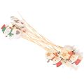 Holzstecker Schneemann für