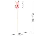 Dekostecker Schweinchen Blumendeko Holz 31cm 16St | Floristik24.de