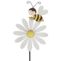 Floristik24 Frühlingsdeko Blumenstecker Bienen Deko 11×7,5cm 6St