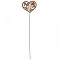 Blumenstecker Herz Gartendeko Edelrost Valentinstag 10×8,5cm