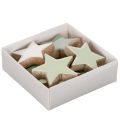 Holzstern Deko Set für Tisch