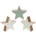Floristik24 Deko Stern Figur Dekoration zum Stellen 10cm 3St