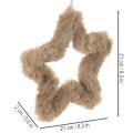 Hängender Deko Stern aus Kunstfell 21cm 4St | Floristik24.de