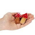 Pilze Deko Holz für Tischdekoration und Geschenke 6cm 8St | Floristik24.de
