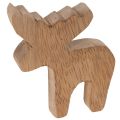 Elch Dekofigur Holz stehend