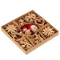 Strohanhänger Set Weihnachtsbaumschmuck Figuren und Sterne 6cm 30St | Floristik24.de