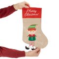 Weihnachtsstrumpf mit Motiv zum Aufhängen 50cm 3St | Floristik24.de