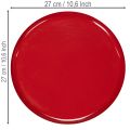Deko-Tablett Rot minimalistisches Design 27cm | Floristik24.de
