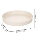 Tablett rund Dekoschale für Wohnaccessoires 20cm | Floristik24.de