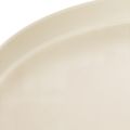 Dekotablett rund Creme 30 cm auf Fuß für Tischdeko | Floristik24.de