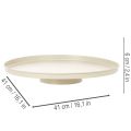 Dekoplatte für Blumen Metall rund 41 cm Tischdisplay | Floristik24.de