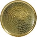Metalltablett rund, Dekoteller Golden, orientalische Deko Ø30cm