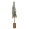 Floristik24 Künstlicher Tannenbaum mit Sockel Gefrostet als winterliche Dekoration 90cm