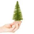 Künstlicher Tannenbaum mit Holzfuß klein 16cm 6St | Floristik24.de