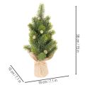 Tannenbaum künstlich im Jutesack Kleine Tischdeko Mini Weihnachtsbaum 38cm | Floristik24.de