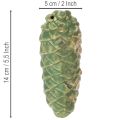 Tannenzapfen Keramik Dekoration Tischdeko Herbst 14cm 3St | Floristik24.de