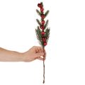 Tannenzweig künstlich mit Weihnachtskugeln 48cm 2St | Floristik24.de