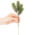 Künstlicher Tannenzweig grün für winterliche Dekorationen 25cm 24St | Floristik24.de