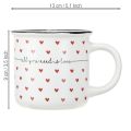 Tasse mit Herzen Keramiktasse