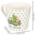 Kaffeetasse Merry Christmas Weihnachtsauto Motive Keramiktasse 10cm 2St | Floristik24.de