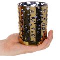 Windlicht Glas Leopardenmuster für Tischdeko 12cm | Floristik24.de