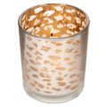 Windlicht Glas Leopardenmuster