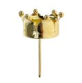 Teelichthalter Krone Gold Ø4,8cm 4St | Floristik24.de