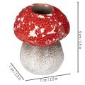Deko Pilz Fliegenpilz Stabkerzenhalter als Tischdekoration 9cm | Floristik24.de