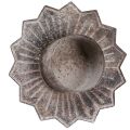 Teelichthalter Vintage Teelicht zum Stecken Grau Ø9cm H8,5cm 4St | Floristik24.de