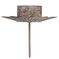 Teelichthalter Vintage Teelicht zum Stecken Grau Ø9cm H8,5cm 4St | Floristik24.de