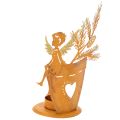 Floristik24 Teelichthalter Weihnachten Engel Deko Rost Deko Ø8cm H18cm