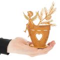 Teelichthalter Weihnachten Engel Deko Rost Deko Ø8cm H18cm | Floristik24.de