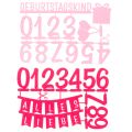 Tischdeko Geburtstag Kuchentopper Streudeko aus Filz Rosa Pink 2St | Floristik24.de
