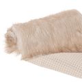 Tischläufer Beige mit Kunstfell Oberfläche als Fellband 24x140cm | Floristik24.de