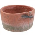 Floristik24 Beton Blumentopf Übertopf Terracotta Topf Ø18,5cm H10,5cm