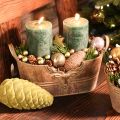 Metallschale oval mit Griffen Hirsch Motiv Rost 36cm | Floristik24.de